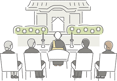 自宅で通夜を行う際は納棺しないのイメージ画像